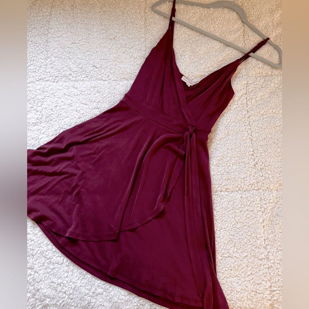 LA Hearts, XS, burgundy dress